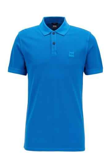 Koszulki Polo BOSS Slim Fit Niebieskie Męskie (Pl90394)